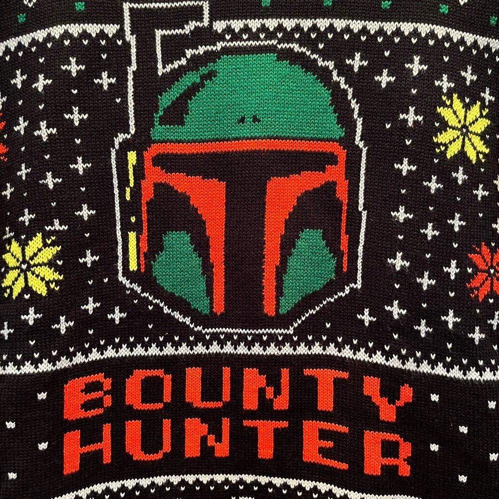 STAR WARS Disney Boba Fett Ugly Christmas Sweater Size Small - Picture 2 of 13